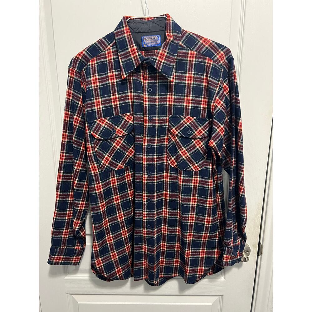 Pendleton long sleeve flannel shirt 100% wool